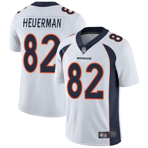 Men Denver Broncos 82 Jeff Heuerman White Vapor Untouchable Limited Player Football NFL Jersey